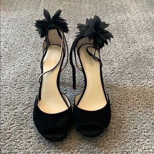 Calvin Klein black suede heels